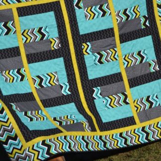 Tealy Trendy Quilt full view Heidi Ho