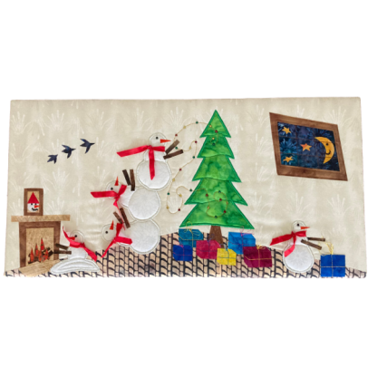 Snowman's Christmas Wall-hanging Pattern